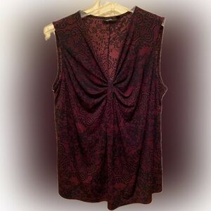 Sleeveless print knit blouse - Apt 9 size 0x